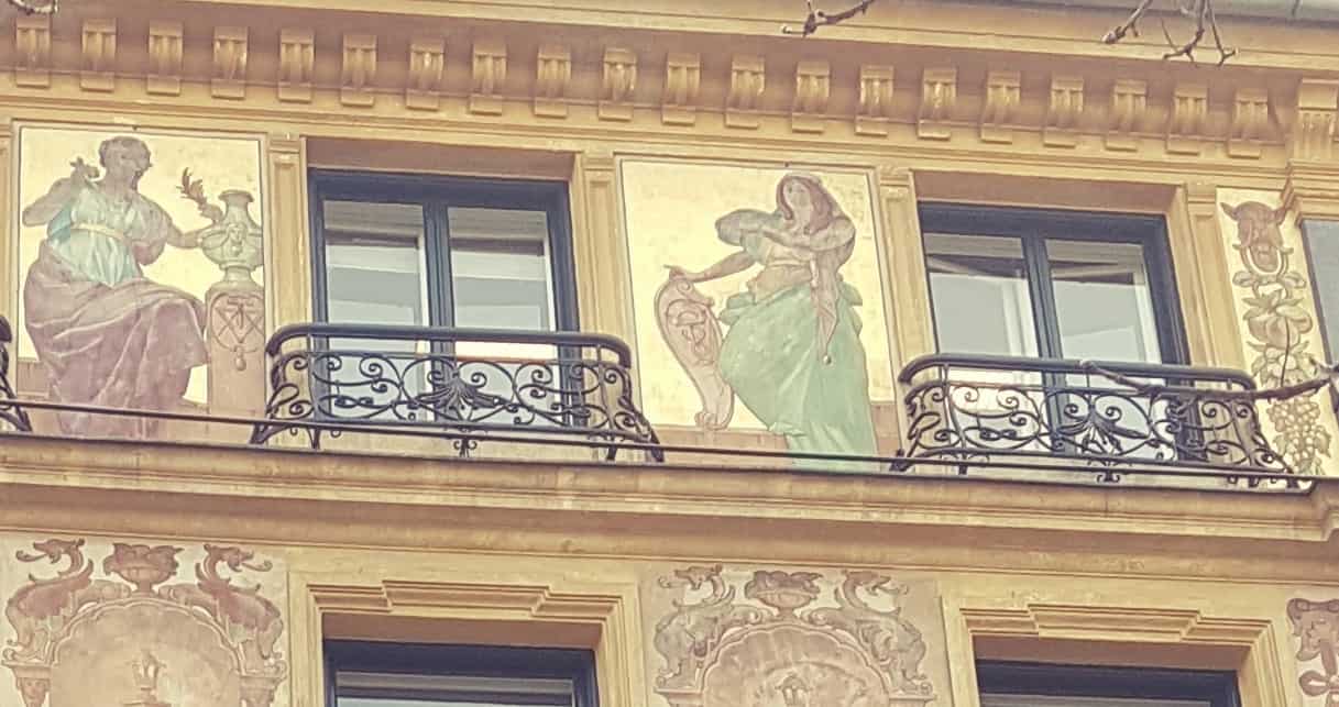 Akersgata, Oslo. Painted by Keim worldpatented Silicatepaint in 1895