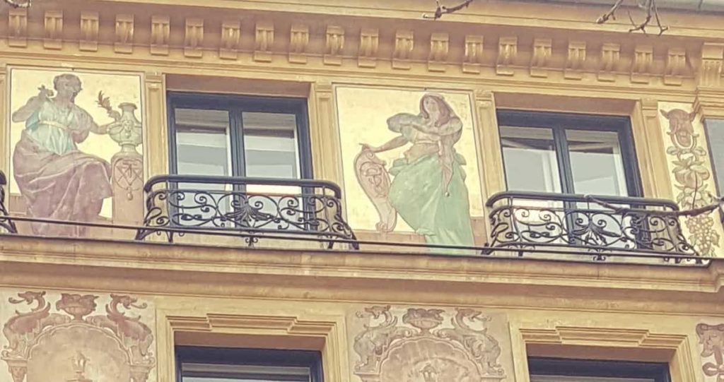 Akersgata, Oslo. Painted by Keim worldpatented Silicatepaint in 1895