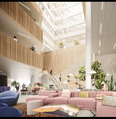 City Gate Gøteborg LEED Silver og WELL sertifisert. Interiør foto