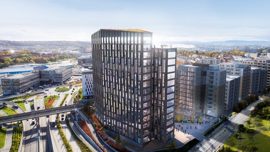 Skanska. Parallell kontorbygg er BREEAM Excellent og WELL Gold sertifisert