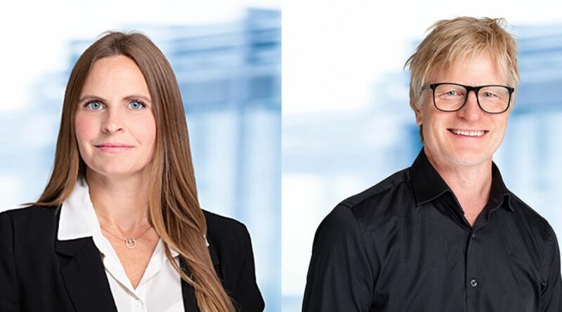 Advokat/partner Live Lindholm og direktør bærekraft Anders Norhè-Wallden i Marstrand.