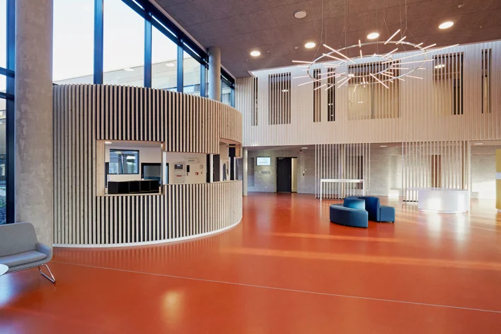 Troldtekt delivery to psychiatric hospital Velje Denmark