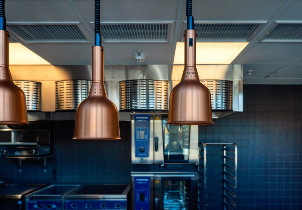 Kjøkken på ALO på Sluppen i Trondheim. HUS Arkitekter. Monica Asphaug.