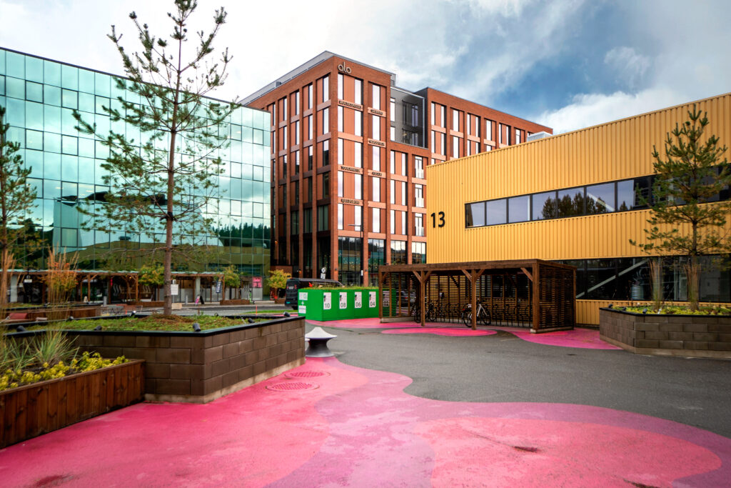 ALO på Sluppen i Trondheim er BREEAM Outstanding og Well sertifisert. HUS Arkitekter. Fotograf: Monica Andreassen Asphaug