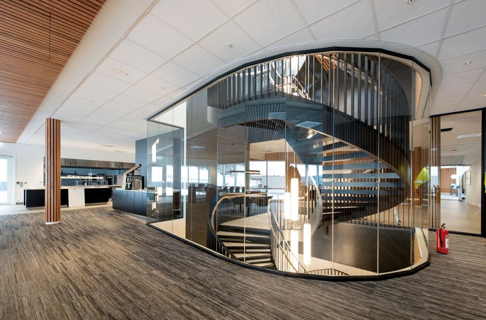 Asko Oslofjord is Breeam Outstanding certified in 2022. Arkitektgruppen Drammen.