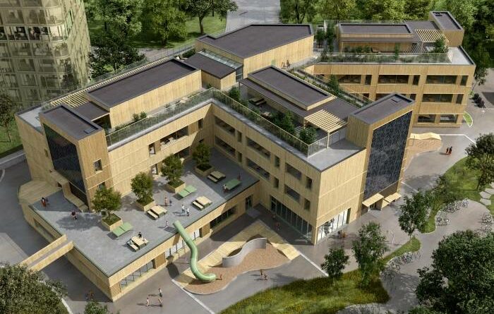 FutureBuilt Magasinparken skole i Ski med høye miljøambisjoner