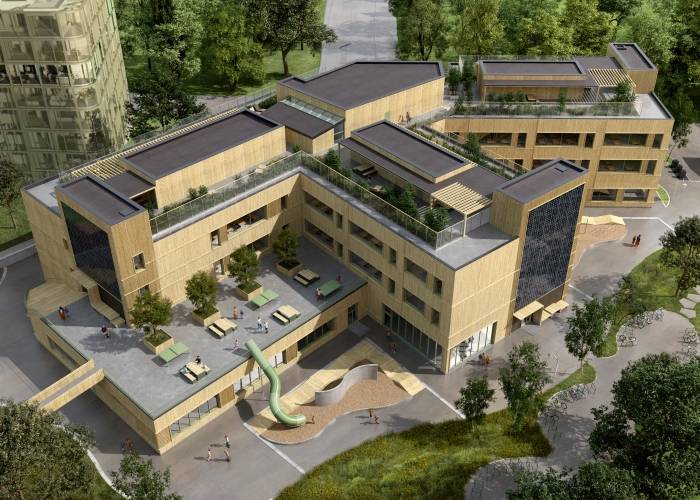 FutureBuilt Magasinparken skole i Ski med høye miljøambisjoner